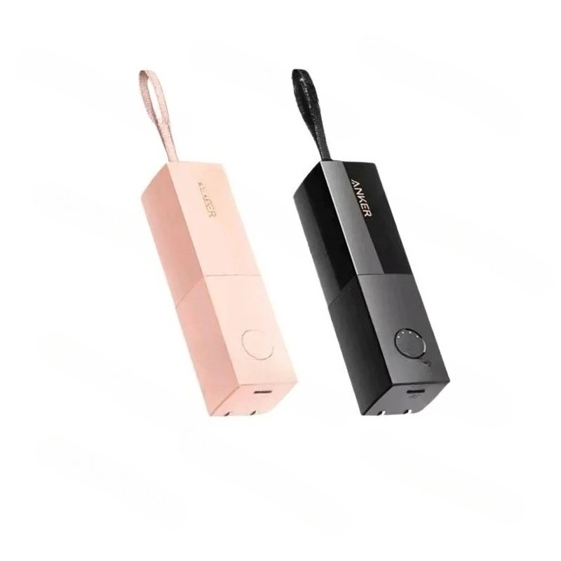 Anker 5000mah Energy Bar Power Bank Compact Portable 2-in-1 Charger with Plug A1633