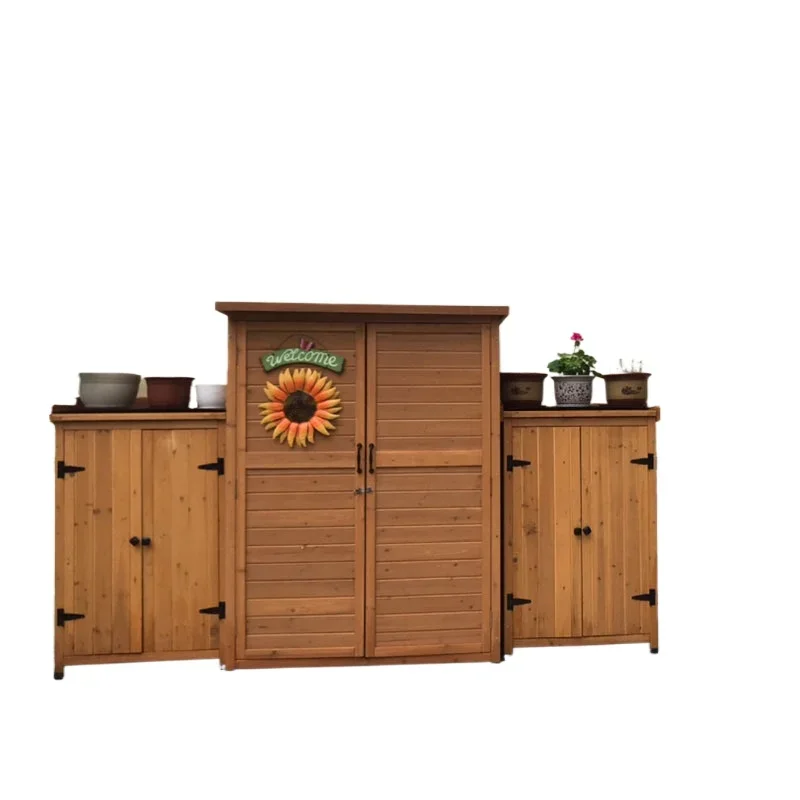 Balcony cabinet, locker, rainproof and sunscreen, utility cabinet, kindergarten  storage cabinet, outdoor large-size cabinet