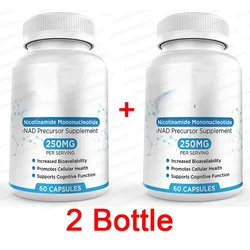 2 Bottle Nicotinamide Mononucleotide Supports Cell Repair Growth Reduces Wrinkles Increases Skin Elasticity