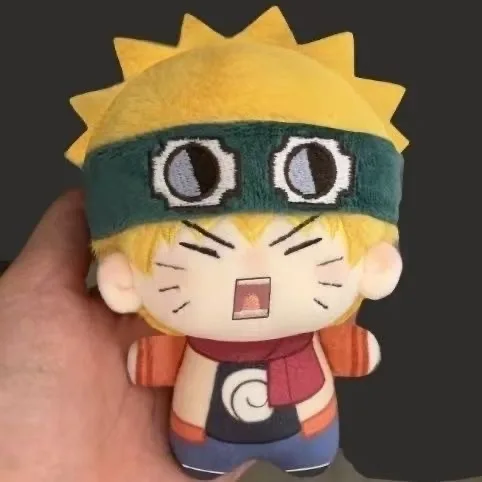 10 cm Anime Naruto Q Version Kawaii Baumwolle Puppe Modell Spielzeug Rucksack Anhänger Dekoration Schreibtisch Dekor Sammler Geschenke