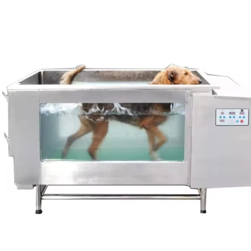 Stainless Steel Canine Aquatic Resistance Conditioning Animal Pet Treadmill with Adjustable Velocity Lift Control Customized