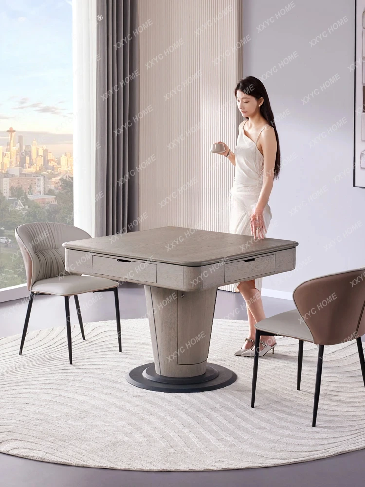 

Y1 Складной стол для маджонга из массива дерева, полностью автоматическая бытовая машина для маджонга с американскими горками