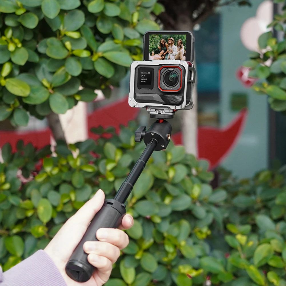 

Metal Cage with Cold Shoe Protective Frame Housing Shell Quick Release Frame Cage for Insta360 Ace Pro/Insta360 Ace Pro 2 Camera