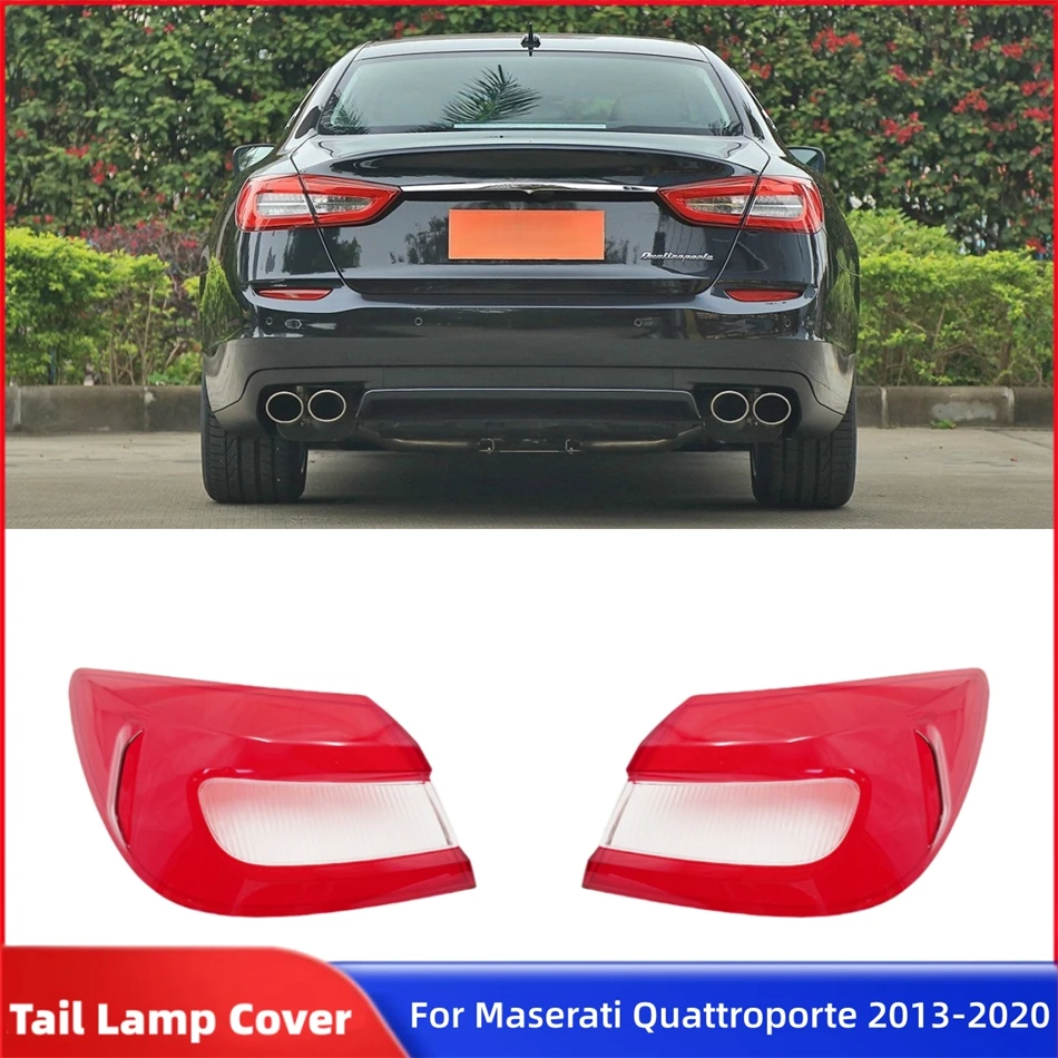 For Maserati Quattroporte 2013 2014 2015 2016 2017 2018 2019 2020 Car Rear Light Accessories For Cars Tailight Glass Lampshade