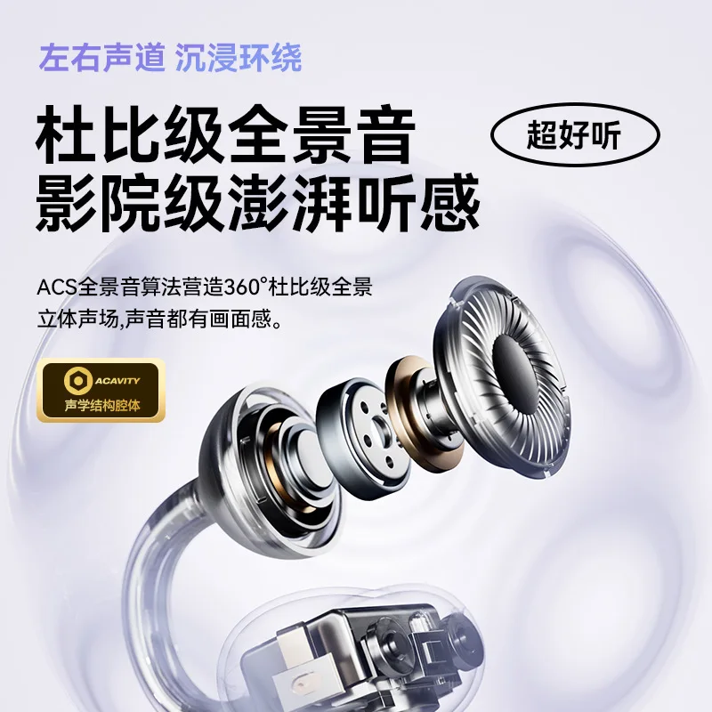 

2025 hot sale Sanag Sena S6SPRO ear clip type sports intelligent noise reduction non-bone conduction private mold Douyin explosi