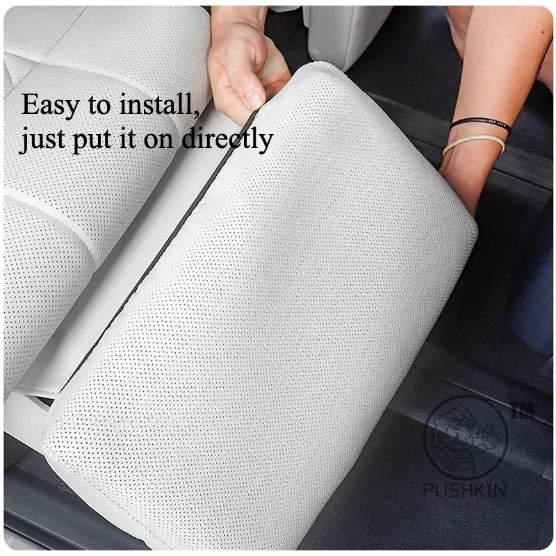 For Zeekr 9X 2025 2026 Car Foot Pedal Protective Cover Seat Anti-kick Pad Passenger Footrest Cover Leg Rest Pad Upgrade Parts