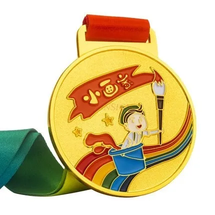 Painting medal, painting artist, painting children, hanging metal medal, gold medal, small painter prize