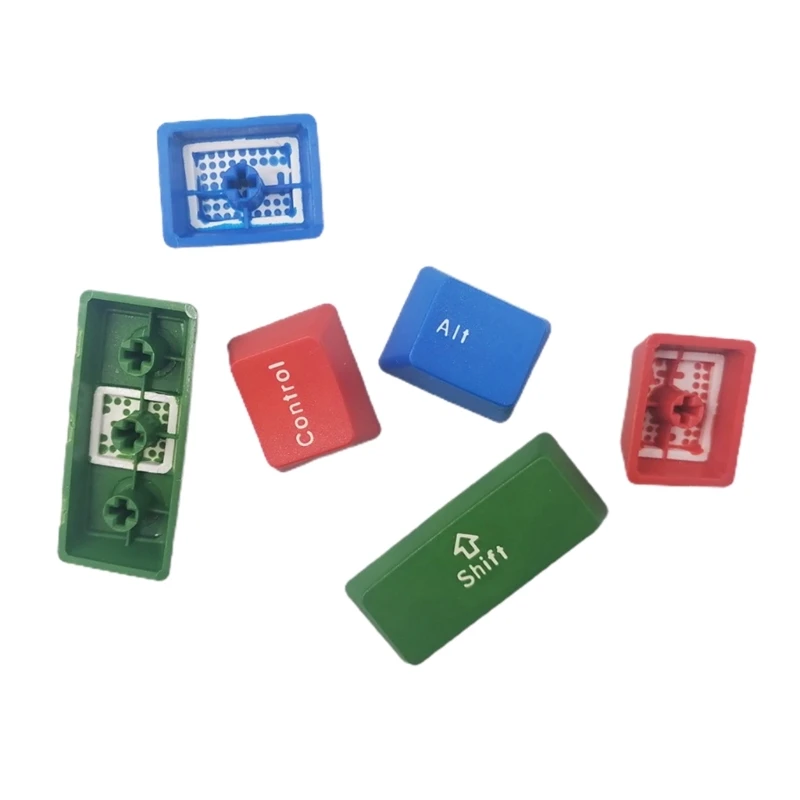 6PCS Keycaps Shift Contrl Alt OEM Height Keycap 1.25U 10mm DyeSUB Personality Keycap for Mechanical Keyboards