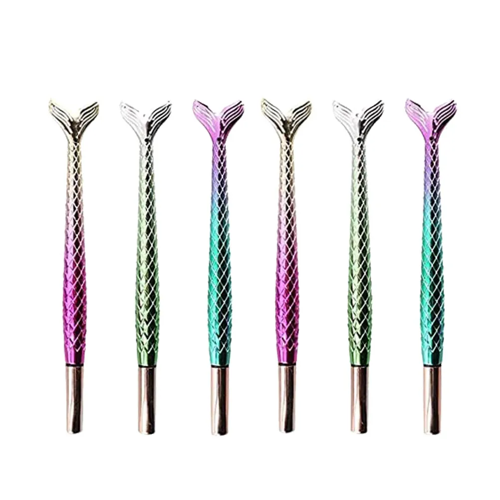 

Набор из 6 гелевых ручек с дизайном «Хвост русалки», не протекают, для плавного письма, для студентов и офиса, изысканные, для письма и рисования