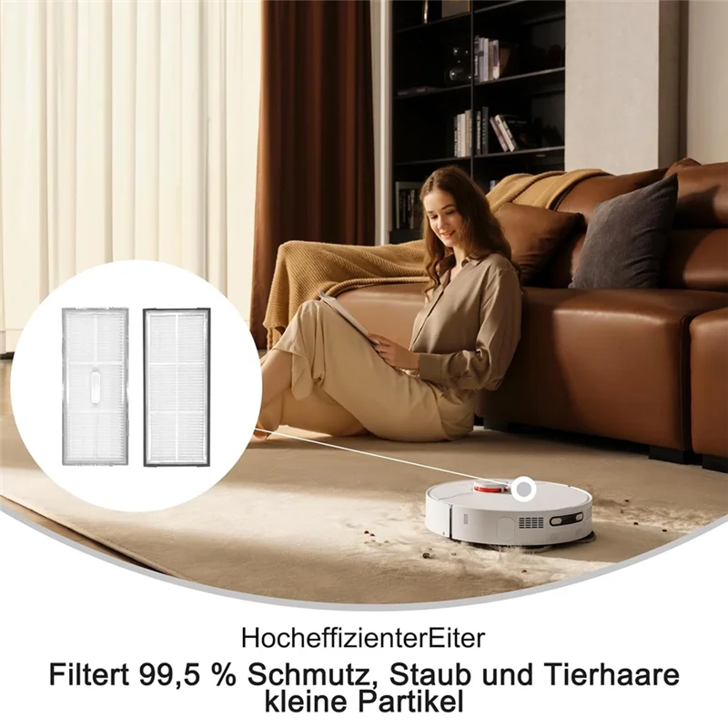 Filter ABZA-Hepa untuk Roborock S8/S8 +/S8 Pro Ultra/S7/S7 Maxv/S7 Maxv Ultra/S7 Max Ultra/S7 Pro Suku Cadang Vakum Ultra