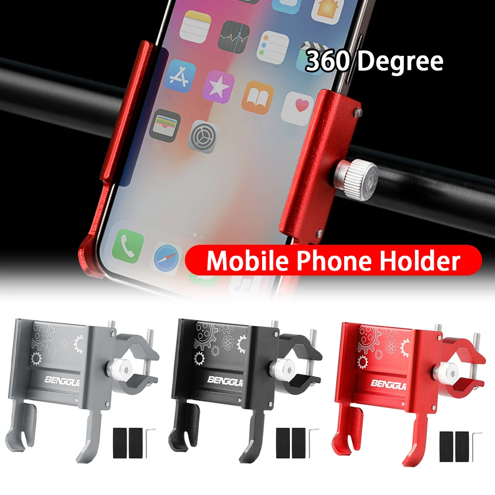 

Руль, поддержка мобильного телефона, поддержка мобильного телефона из алюминиевого сплава, вращение на 360 градусов, противоударное велосипедное оборудование