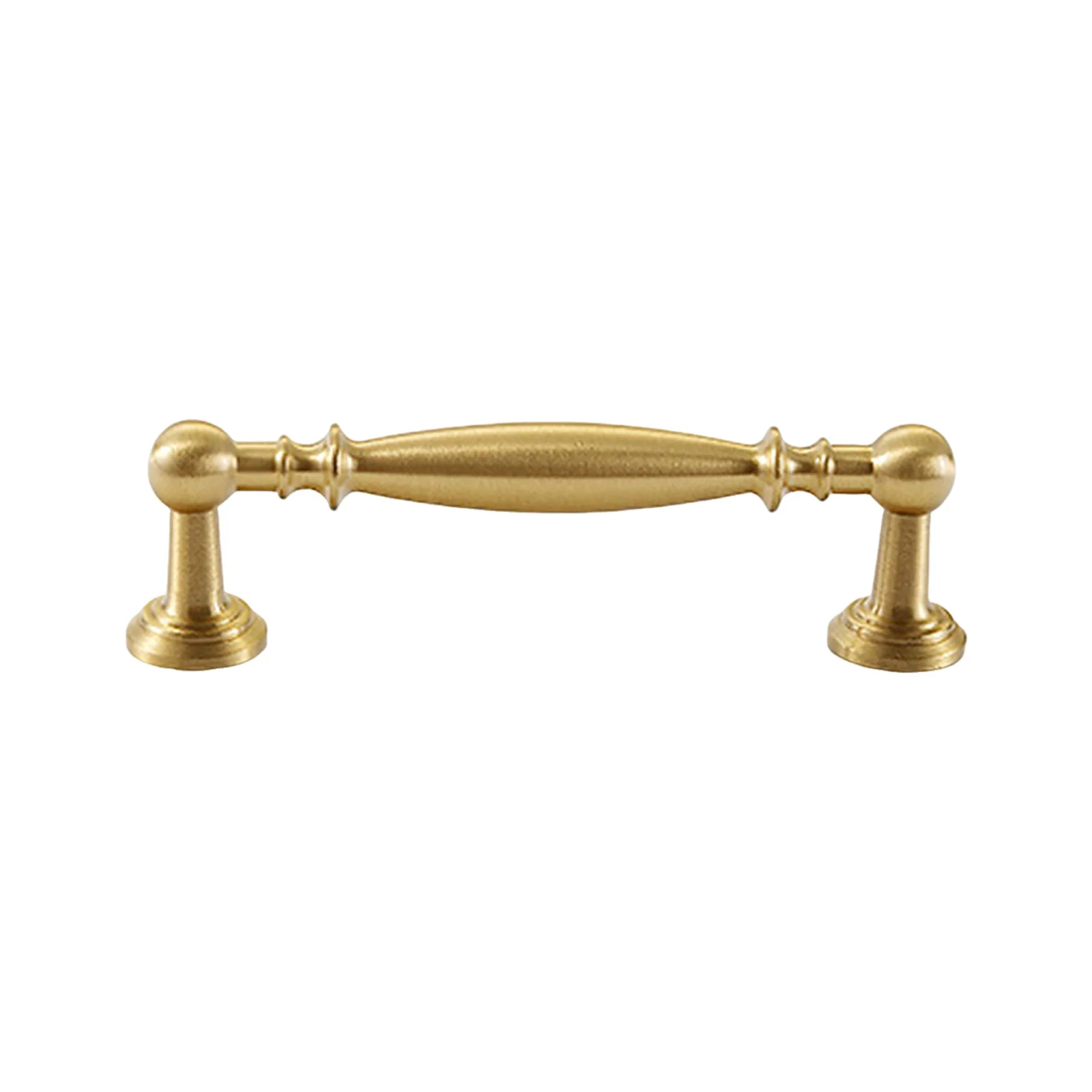Solid Brass French Wardrobe Handle Single Hole Cabinet Knob Cream Style Drawer Pull
