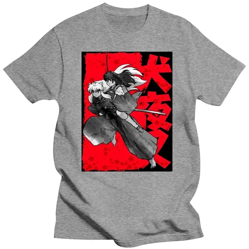 Sesshoumaru Kikyo Higurashi Kagome Anime Cartoon Tee Short Sleeve T-Shirts Cotton Tops Vintage Demidemon Inuyasha Men T Shirt image 4