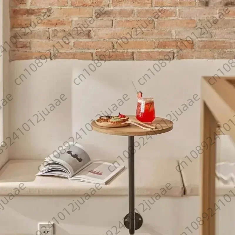 

CoffeeTable Circular Modern Luxury Restaurant Side Table Wall Mounted Small Round Table Coffee Shop Decoration Hanging furniture