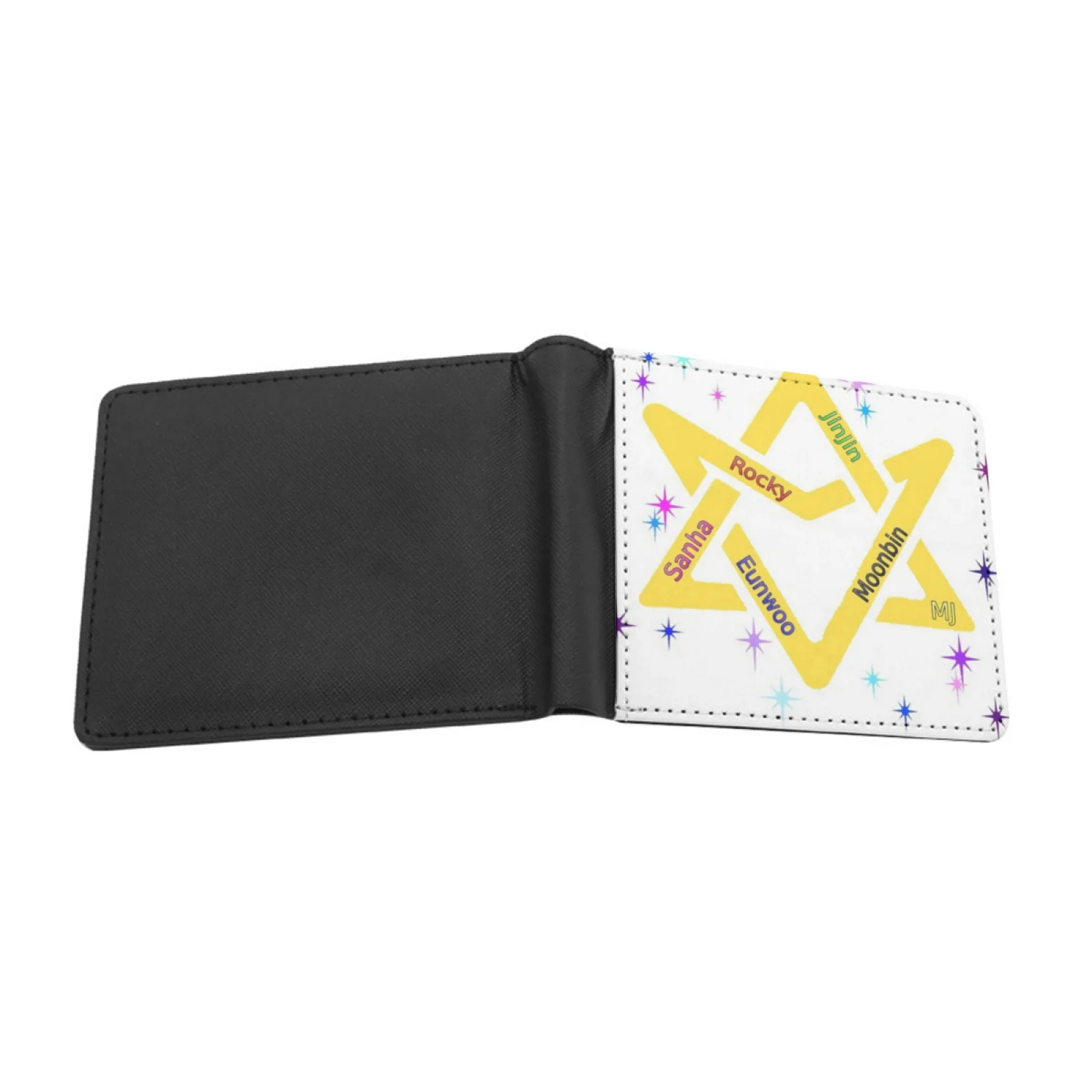 Astro Star Short Men's Wallet Multifunction Purse Male Pu Leather Wallet Astro Aroha Kpop Star Fan Galaxy Boy Group Korean Pop