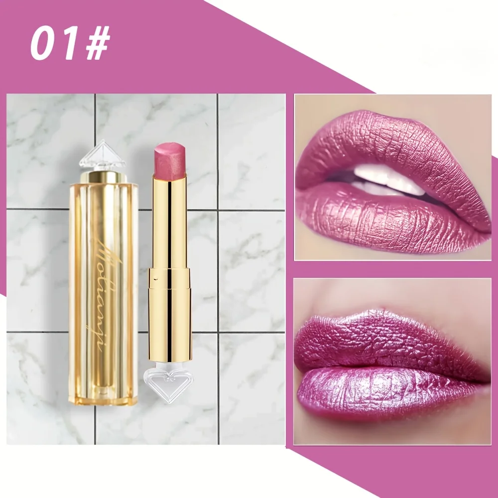 Molianji シャイニーネオンリップクリーム、シャイニービューティーコスメティックス、光沢のある唇を作成、バレンタインデーギフト用グリッターリップクリーム、キラキラリップクリーム、スターライト点滅、保湿リップクリーム、初心者に最適、塗りやすい