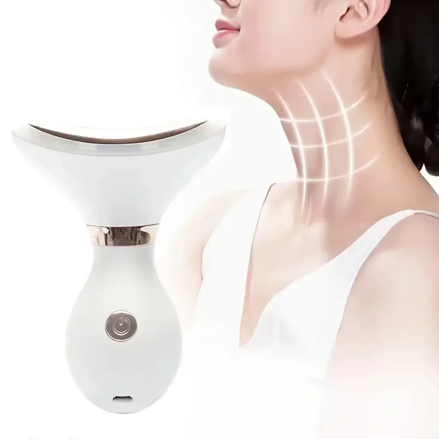 2023 New Microcurrent EMS Mini Massage Device, EMS Bioelectric Acupoint Massager, Ladies Legs Massage Body Shaper Face Neck