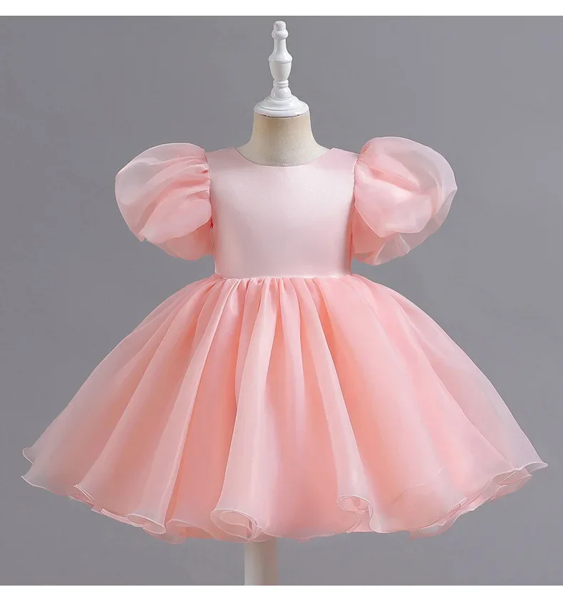 2024 New Year Kids Dresses For Girls Carnival Easter Princess Girls Dress Party Wedding Tulle Baby Children Baptism puff Costume