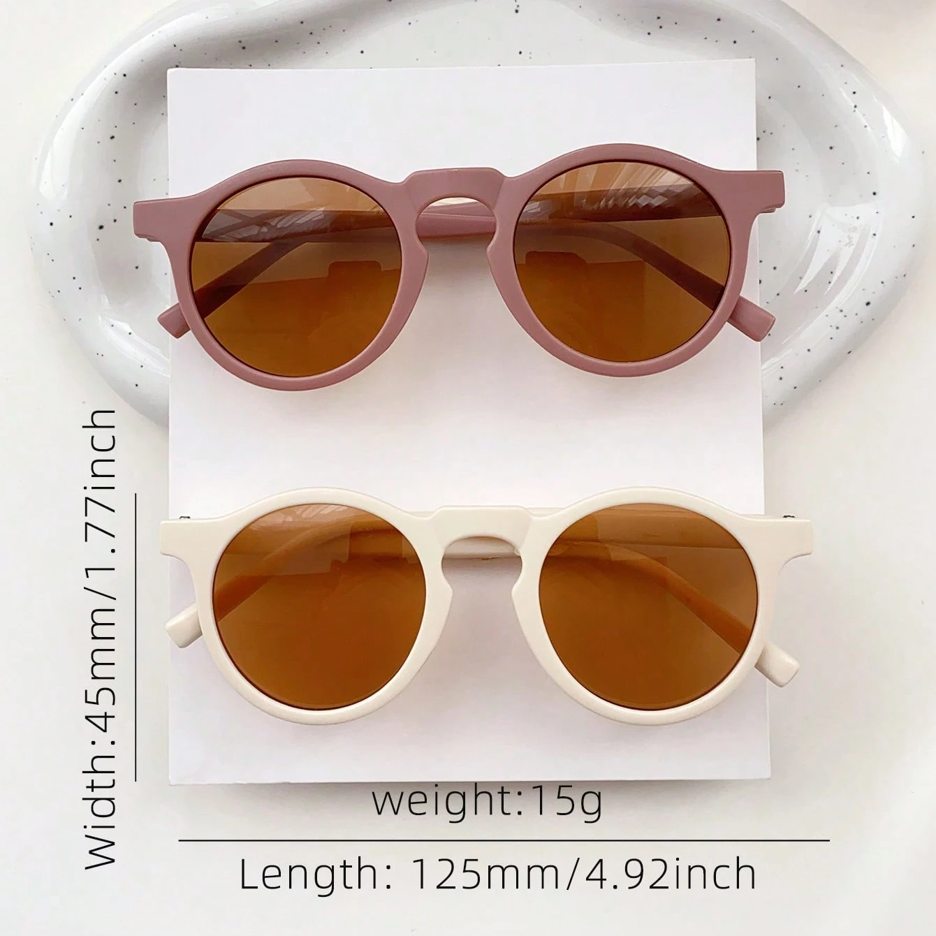 2 szt. Urocze, najnowsze, modne okulary w stylu vintage, nieregularne, okrągłe, chroniące oczy, klasyczne okulary dla dzieci, tylko zdjęcie produktu, brak wysyłki.