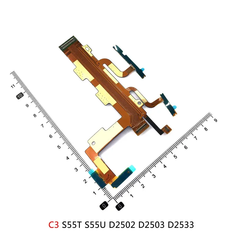 ソニーの Xperia C3 Z L36H LT22 M2 M4 M5 T2 電源ボタンボリュームフレックスケーブル OnOff