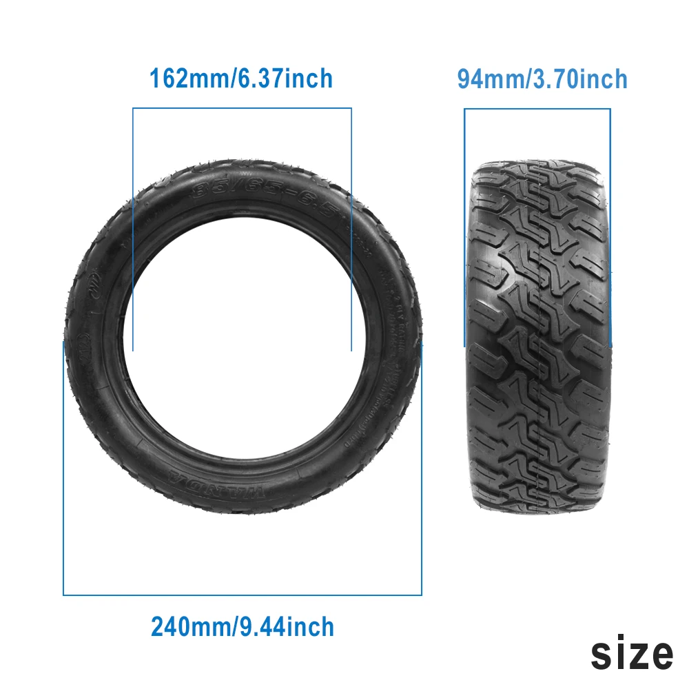 Vacuum Tyre for Kugoo G-Booster G2 Pro Electric Scooter Front and Rear Wheel Wear-resistant 85/65-6.5 Tubeless Tyre Accessories