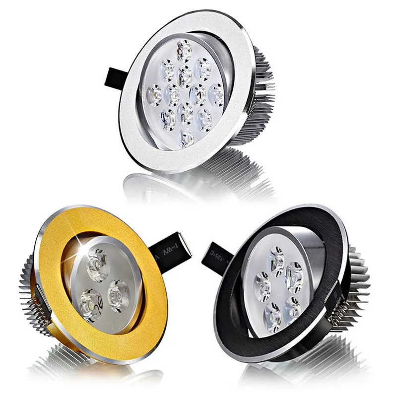 Imagem -05 - Downlight de Teto Led Regulável Redondo Embutido Alta Potência Cree Holofote Doméstico Luminária Ac85265v 3w 4w 5w 7w