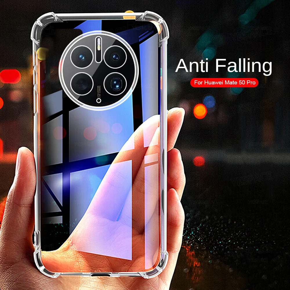 AirBag Transparent Shockproof Silicone Case For Huawei Mate 10 20 X 30 40 50 60 Pro Plus Lite 20X Soft TPU Back Phone Cover