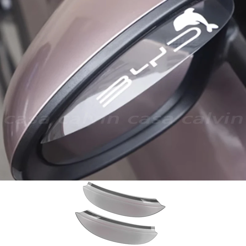 Car Rain Eyebrow Fit for BYD Dolphin Special Rearview Mirror Rain Eyebrow Modification Reversing Reflector Rainproof Waterproof