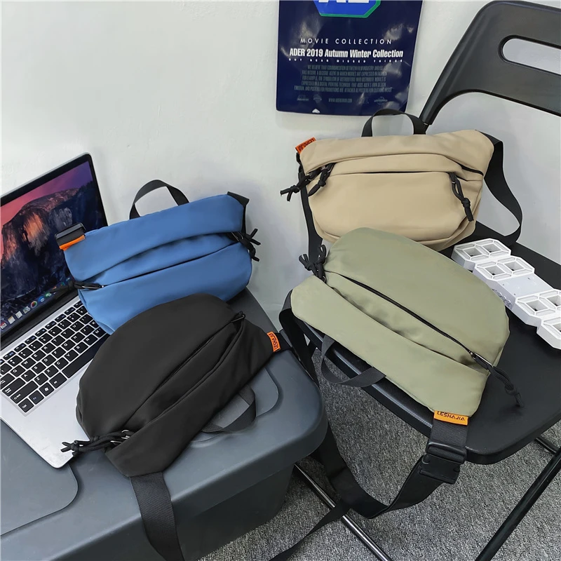 New Unisex Waist Bags Street Hip-hop Fanny Chest Pack Quality Nylon Belt Pack Shoulder Crossbody Bag Fashion Men Chest Waist Bag