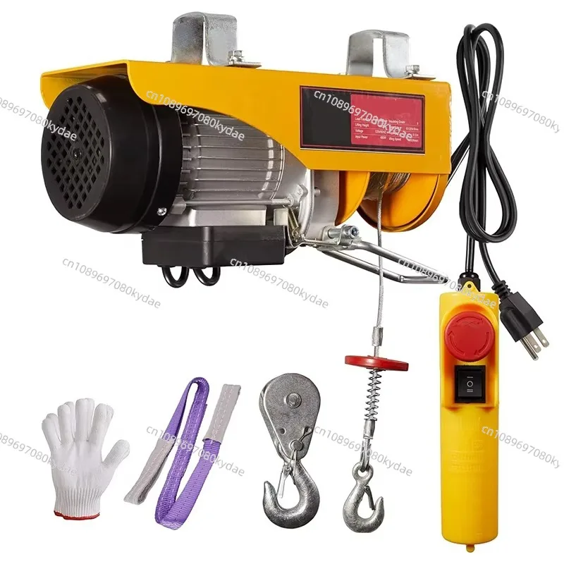 180 Degree Swivel Arm 500kg Portable Electric Wire Rope Hoist Mini Electric Hoist