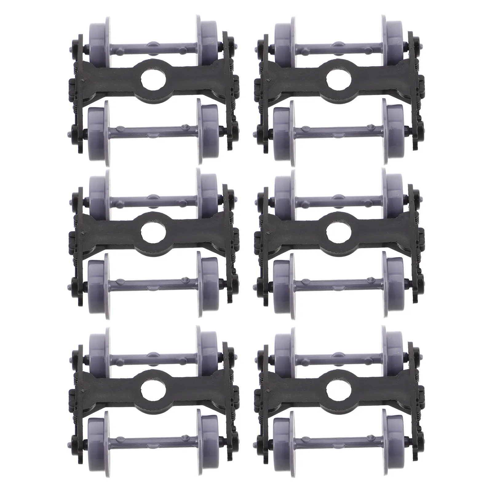 6Pcs Train Wheels Replacement Plastic Set for DIY Assembly Smooth Surface Craft Accessories for Kids and Toddlers