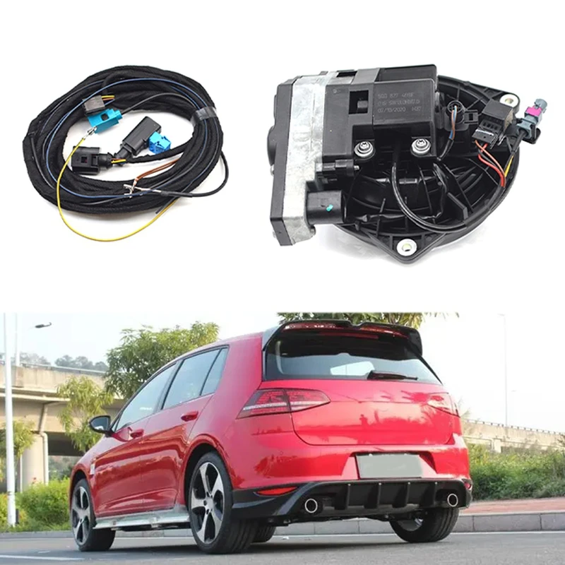 Reversing Camera W/Wiring Harness For VW GOLF 7 VII MK7 Low Version Rear View Camera 5GG827469F, 5GG 827469F