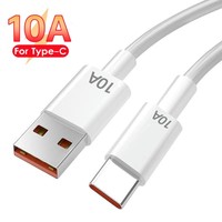 0.25/1/1.5/2M 10A 120W Type C USB Fast Charge Cables USB To Type C Chargers Data Wire USB A To USB-C Quick Charging Data Cord
