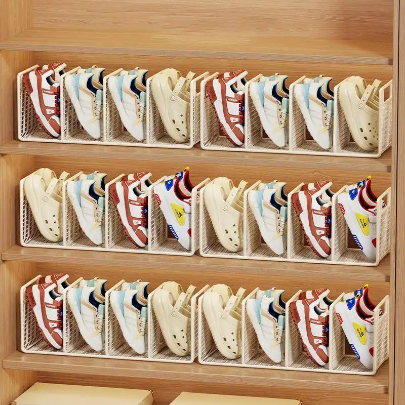 Children's Shoe Storage Rack Indoor Cabinet Shoe Box Baby Shoe Cabinet Organizer Space Saving Shoe Support Shelf