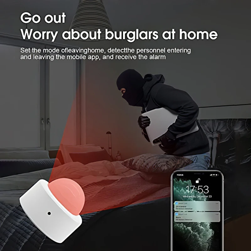 Tuya Zigbee PIR Corpo Humano Sensor De Movimento Sensor De Presença Infravermelho Detector Vida APP de Alarme Inteligente Home Security датчик движения