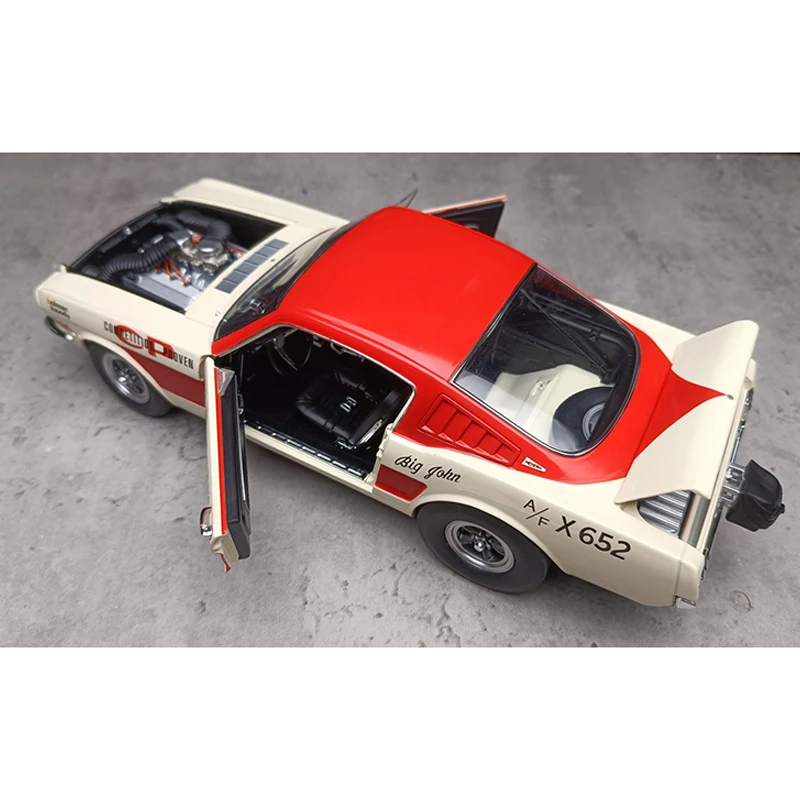 ACME Diecast Alloy 1:18 Scale Ford Mustang 1965 A/FX Racing Cars Model Adult Toys Classic Ornaments Souvenir Gift Static Display