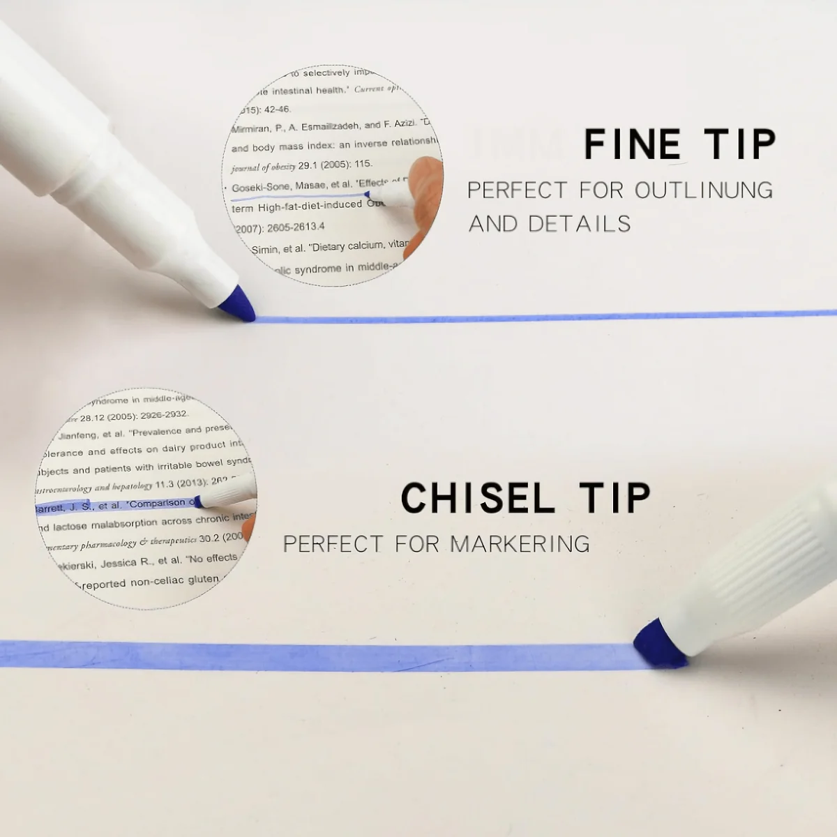 25 عبوة من أقلام التحديد المزدوجة - أطراف دقيقة وإزميل، ألوان نابضة بالحياة، مثالية للفن والكتابة واللوازم المدرسية #3