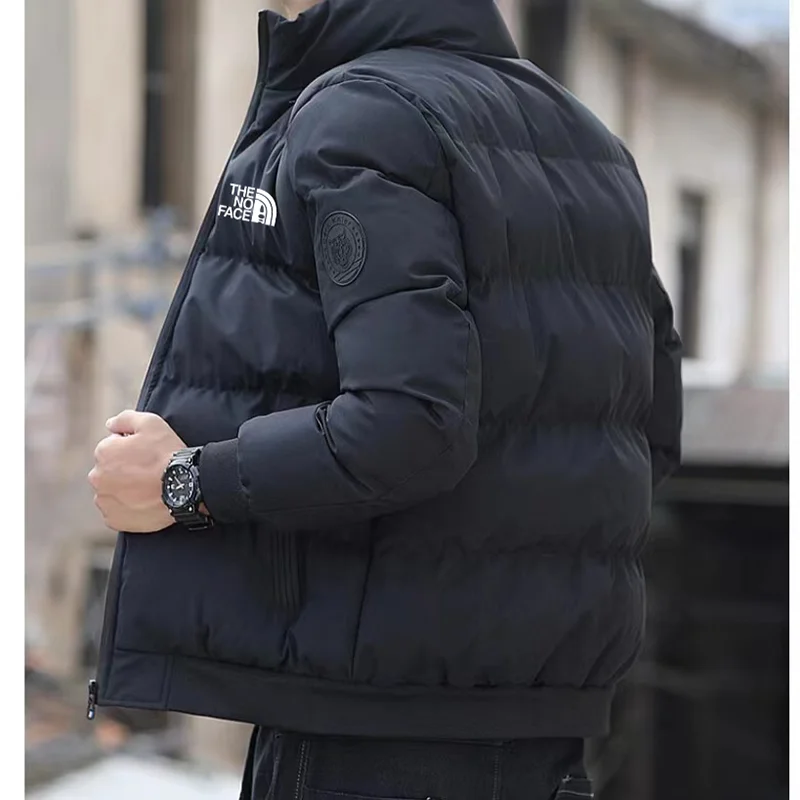 Winter Jacket Men Stand Collar Warm Down Jacket Street Fashion Casual Brand Men\'s Parka North Coat