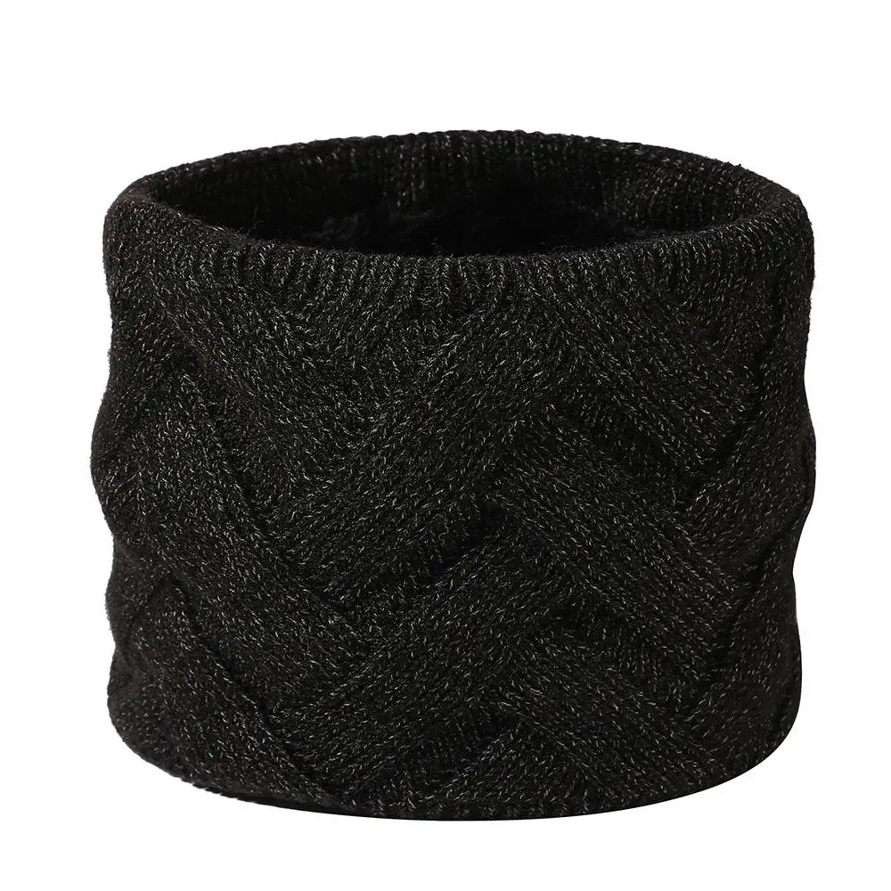 Unisex Harige Ring Sjaal Uitlaat Winter Warm Halswarmer Vrouwen Mannen Dikker Zachte Sjaal Wrap Gebreide Sjaals Kraag Halsdoek