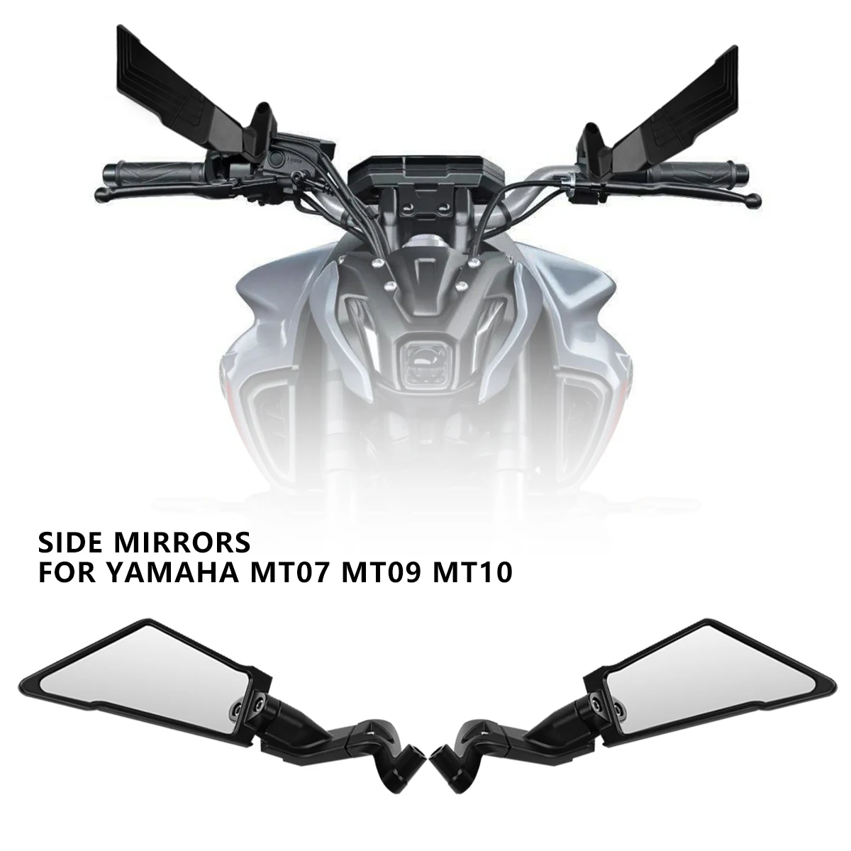 Universal Adjustable Motorcycle Wind Wing Side Rearview Mirrors For YAMAHA MT07 KTM 250 DUKE 990 Ducati V4 Kawasaki Z90 Suzuki