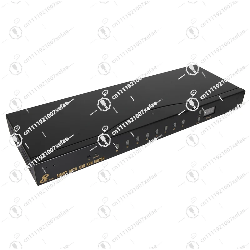 1080P 60Hz VGA KVM switcher 8 in 1 out, infrared remote control 8 monitors Video selector Console