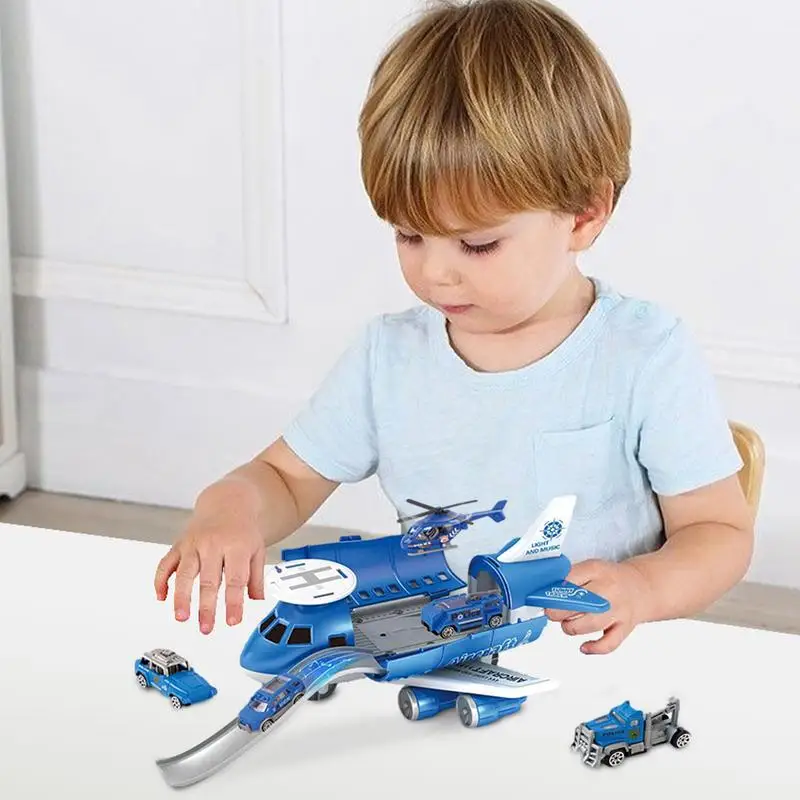 Cargo Plane Toy Airplane Transport Vehicles Cargo Play Toys Pre-Kindergarten Assembling Toys For Bedrooms Living Room Balcony