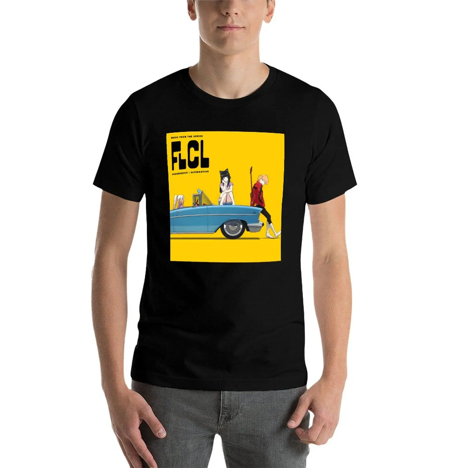 

FLCL Progressive album meme T-Shirt t shirts for man pack cotton t shirts for man graphic tees funny t shirts man T-Shirt