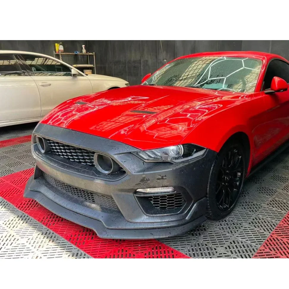 Mach 1 Car Front bumper Conversion facelift upgraded body kits For Mustang 2018-2022 Bodykit