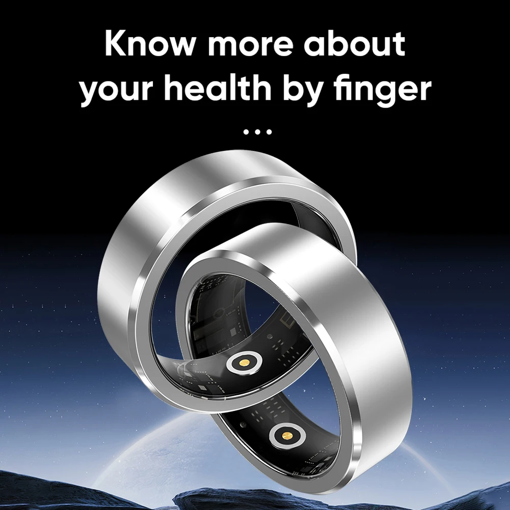 Смарт-кольцо с пульсометром, оксиметром, монитором сна