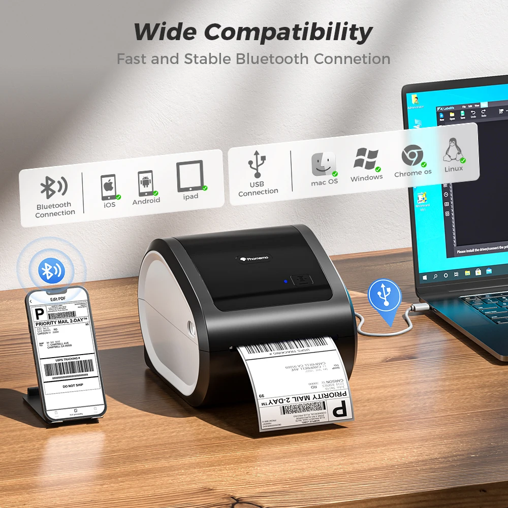 Phomemo D520BT Wireless Blueto - Commercial Shirt Printing Machine recension och pris