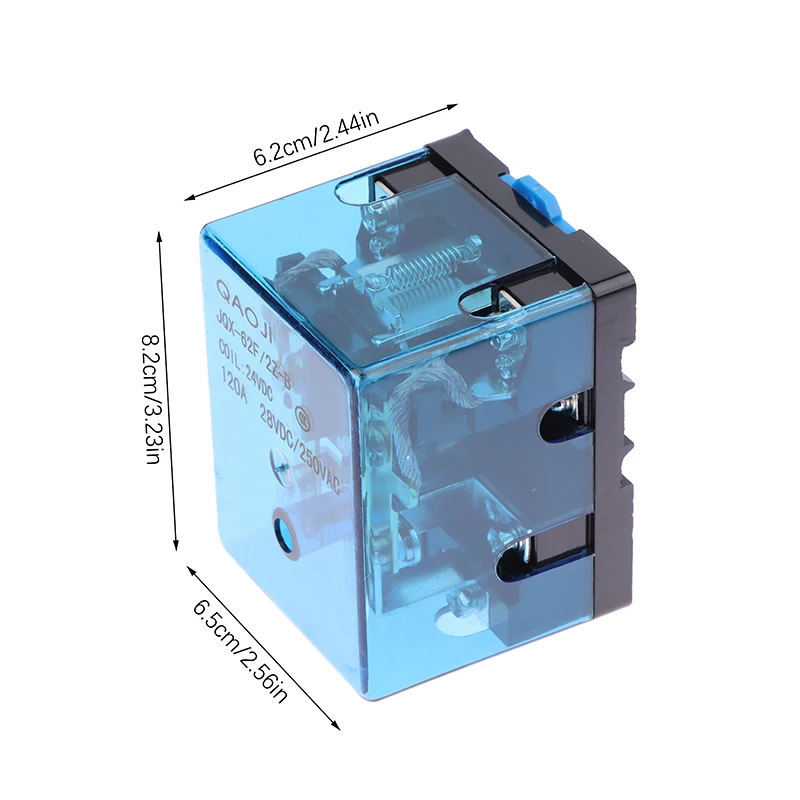 Silver Contact JQX-62F 2Z 80A/120A High-power Relay DC12V DC24V DC48V AC110V AC220V