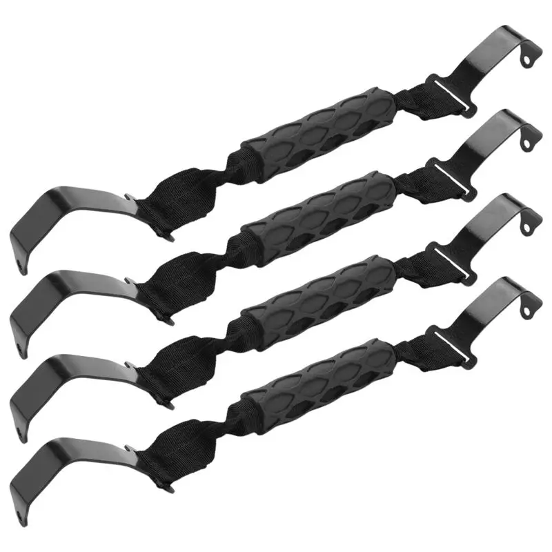 

4Pcs Front&Rear Top Roof Roll Bar Grab Handles Fit For Jeep Wrangler JL Gladiator JT 2018 2019 2020 82215523 82215524-A08Q