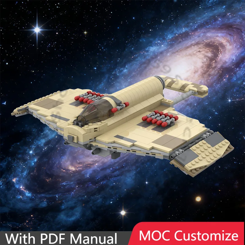 

518 PCs Imperial Style Starfighter, 1:18 Scale Detailed Model, Complex DIY Building Kit, Advanced Hobbyist Birthday Gift For Kid