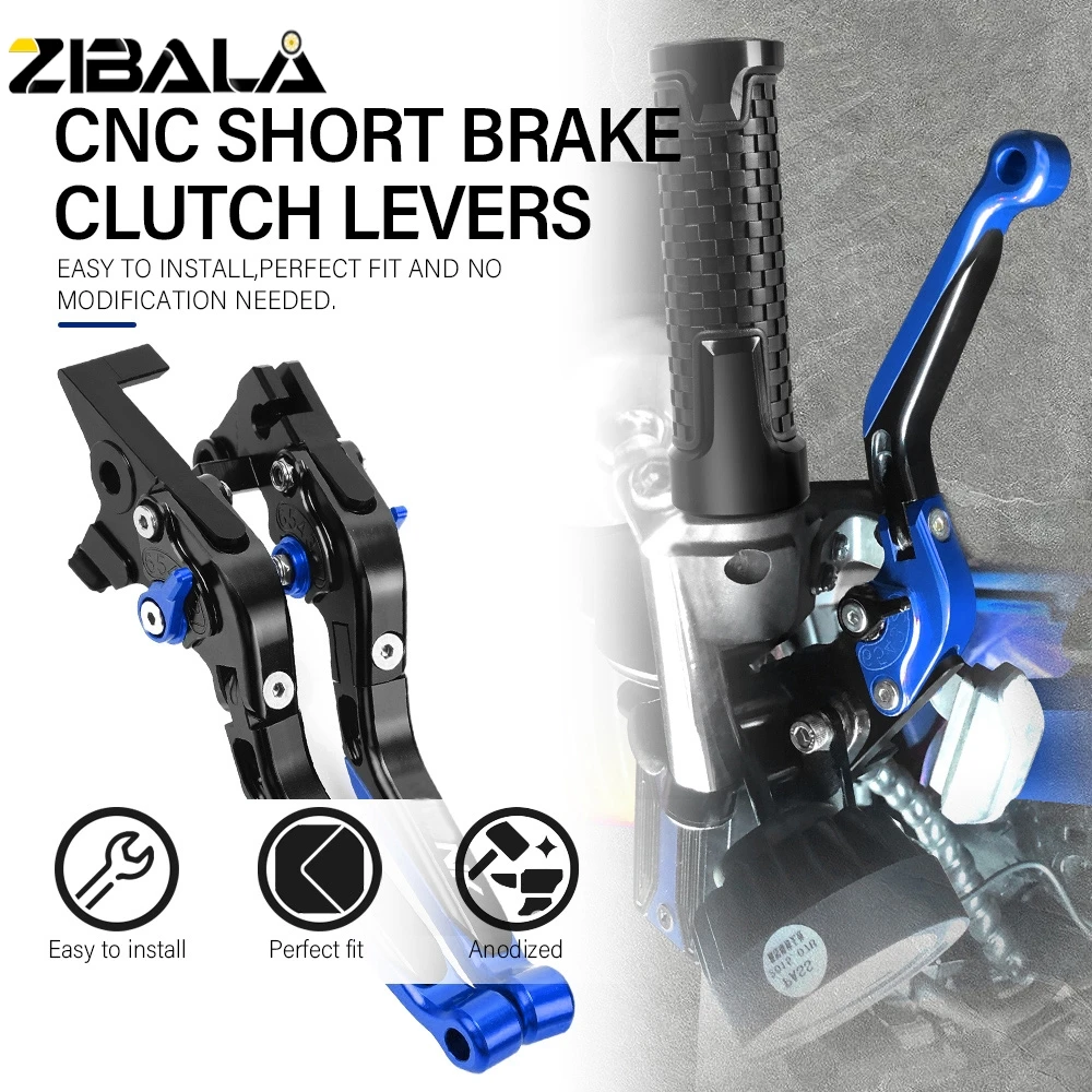DLA YAMAHA YZFR1 R1M R1S 2015 2016 2017 2018 2019-2023 Regulowany uchwyt motocyklowy Adapter dźwigni hamulca i sprzęgła YZF-R1 YZF R1